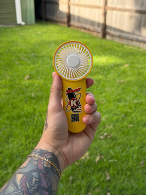 Planet K Texas Retro Atomic Handheld Portable Fan