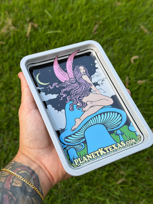 PK Psychedelic Art Nouveau Small Metal Rolling Tray